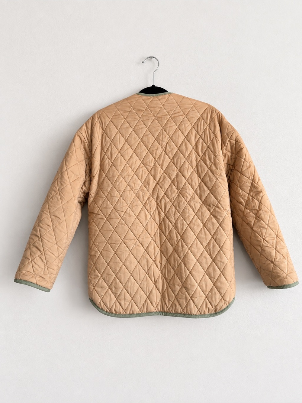 SEZANE Reversible Farel Jacket in Light Olive Green Size 34 Size 2 - Picture 11 of 14